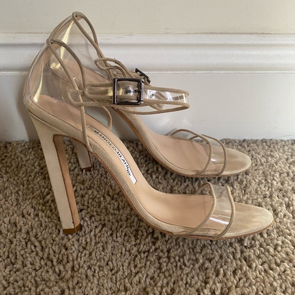 Beige Manolo Sandals